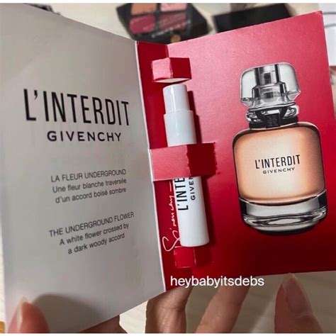 givenchy linterdit edt|interdit Givenchy sample.